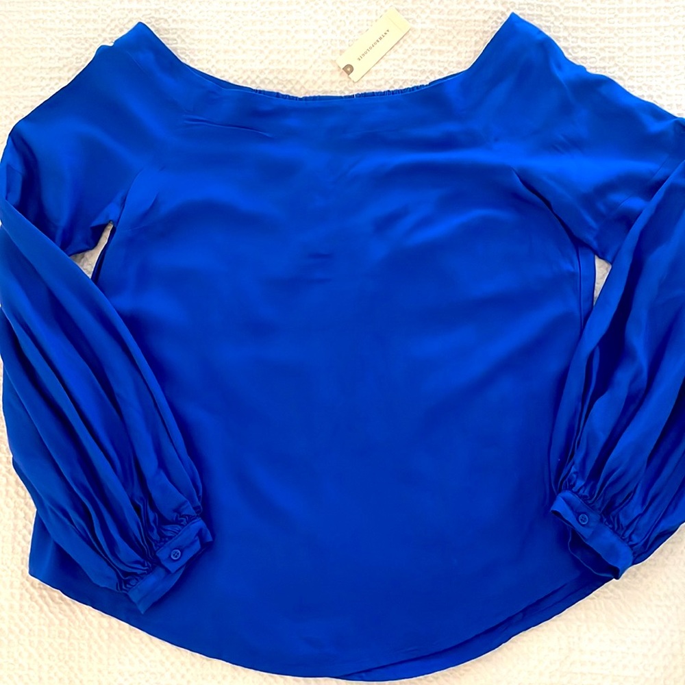 Floreat woman’s off the shoulder balloon sleeve blouse; size 6; new with tags